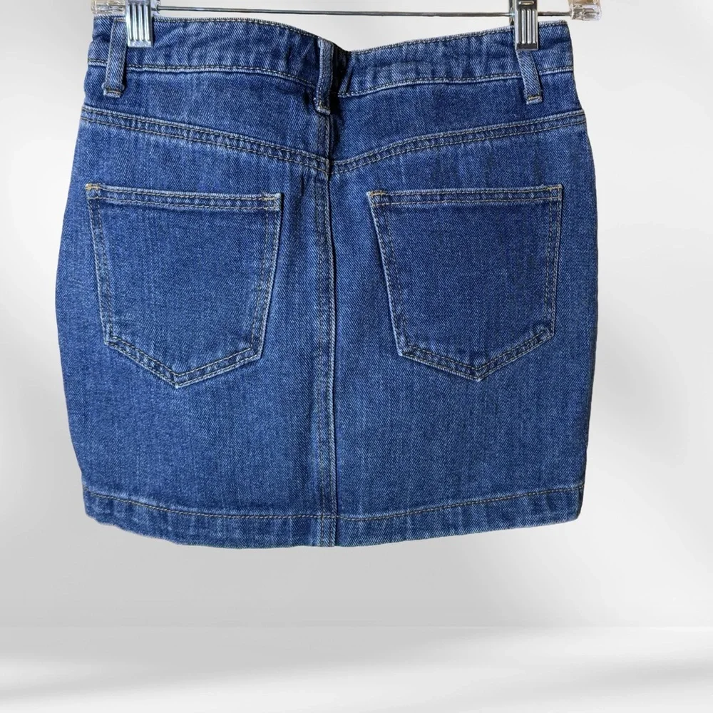 Forever 21 Dark Blue Denim Mini Skirt - Picture 2 of 3